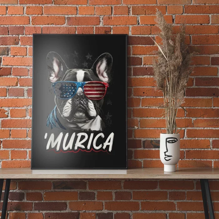 4th Of July Bald Eagle Mullet Murica Usa Dog Usa Merica 2024 Poster