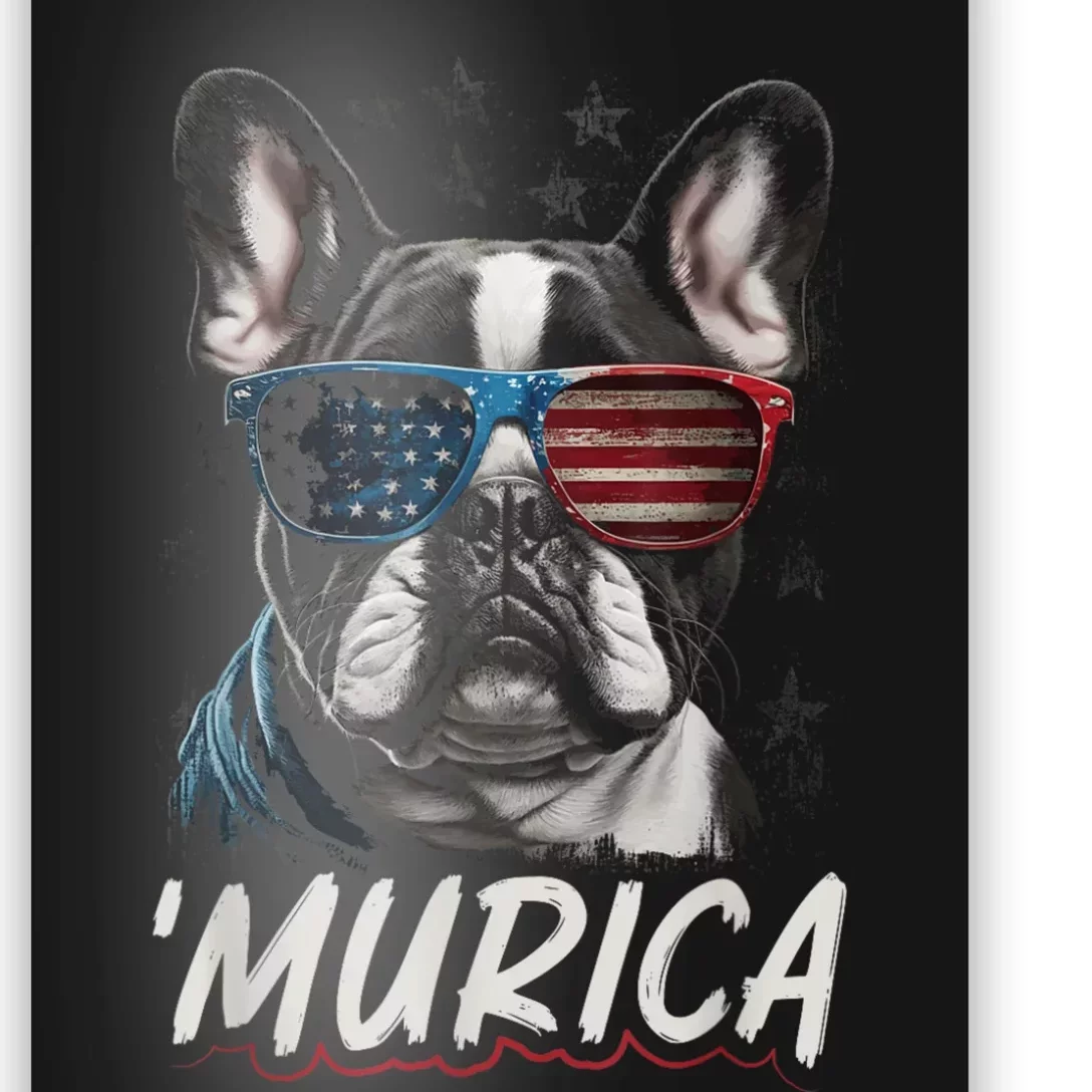 4th Of July Bald Eagle Mullet Murica Usa Dog Usa Merica 2024 Poster