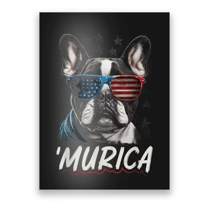 4th Of July Bald Eagle Mullet Murica Usa Dog Usa Merica 2024 Poster