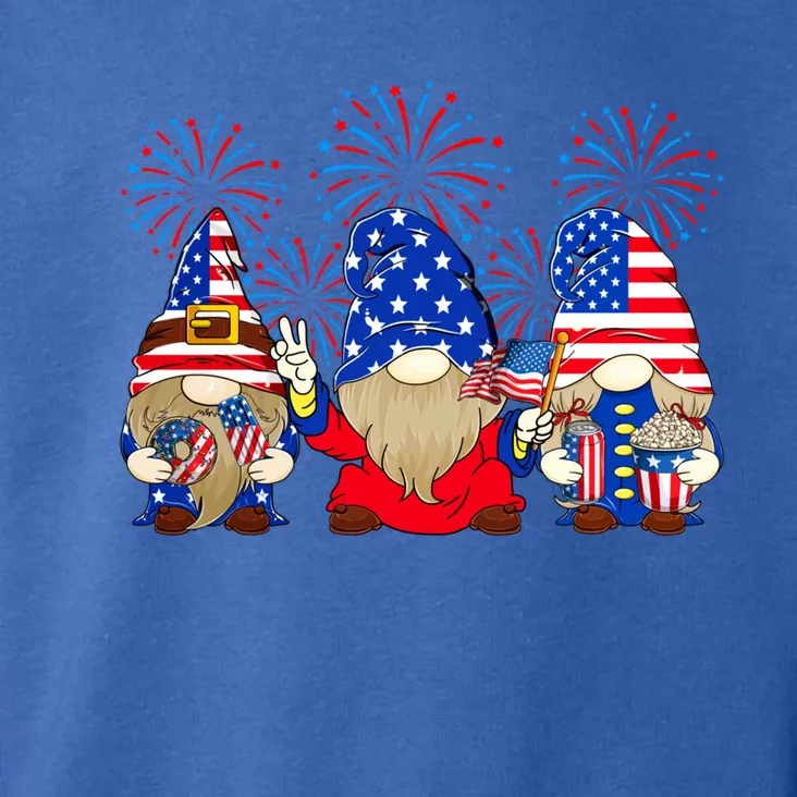 4th Of July Funny Gnomes American Flag Gnome Squad Cousin Gift Toddler Hoodie