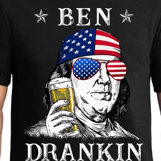 4Th Of July Ben Drankin Benjamin Franklin Beer Pajama Set