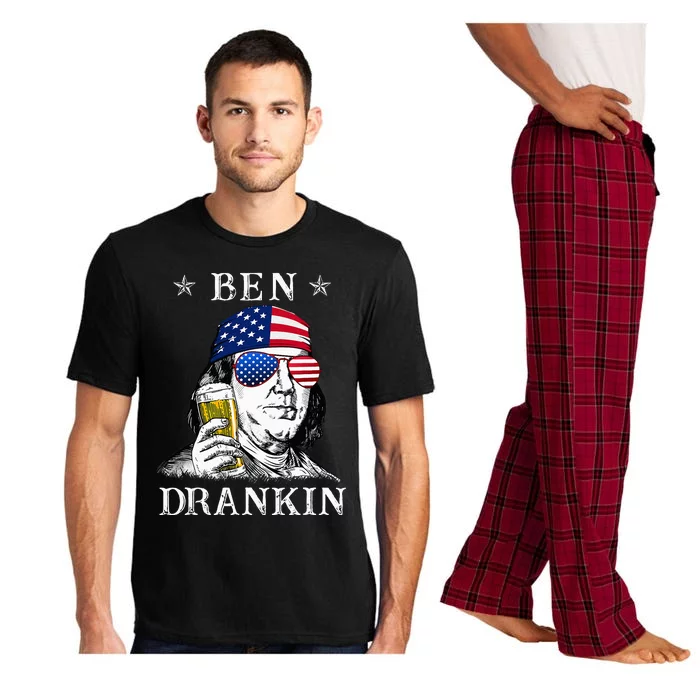 4Th Of July Ben Drankin Benjamin Franklin Beer Pajama Set