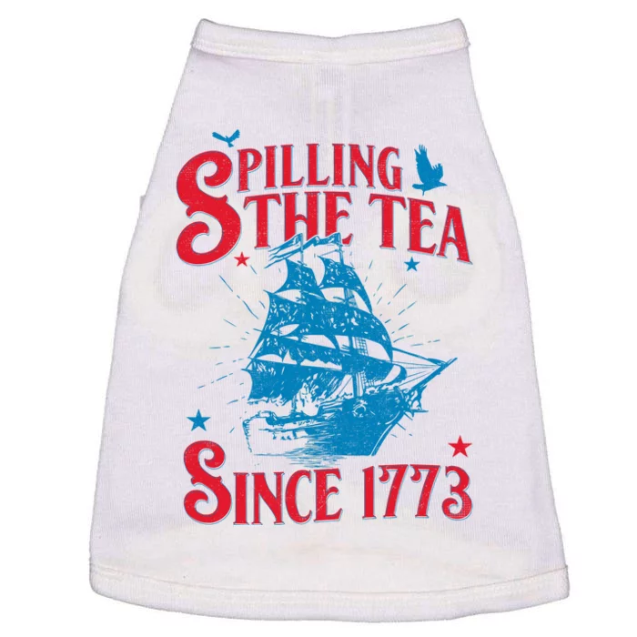 4th Of July Spilling The Tea Since 1773 History Teacher Doggie Tank