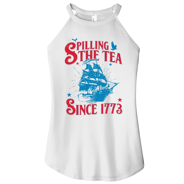 4th Of July Spilling The Tea Since 1773 History Teacher Women’s Perfect Tri Rocker Tank