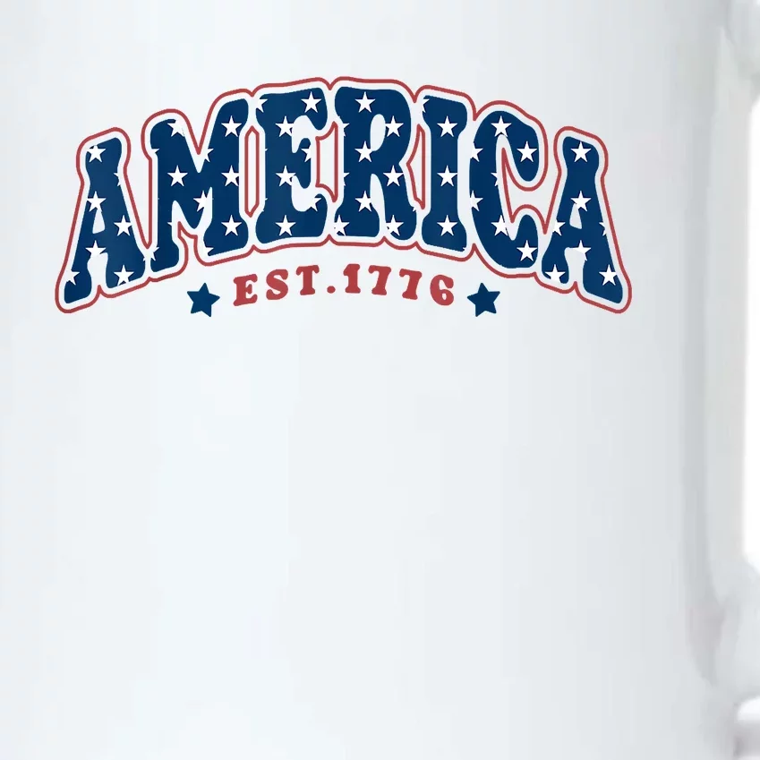 4th Of July America Est 1776 4th July Black Color Changing Mug