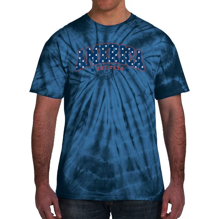 4th Of July America Est 1776 4th July Tie-Dye T-Shirt