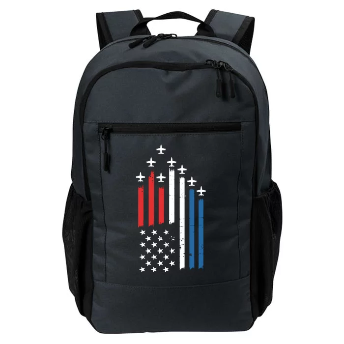 4th Of July Jets American Flag Daily Commute Backpack