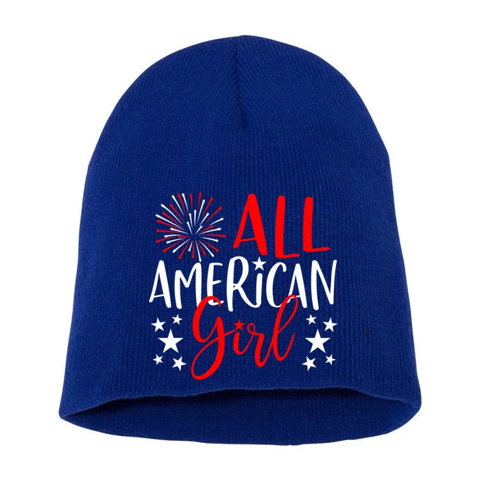 4th Of July Family Matching Gift Allamerican Meaningful Gift Short Acrylic Beanie