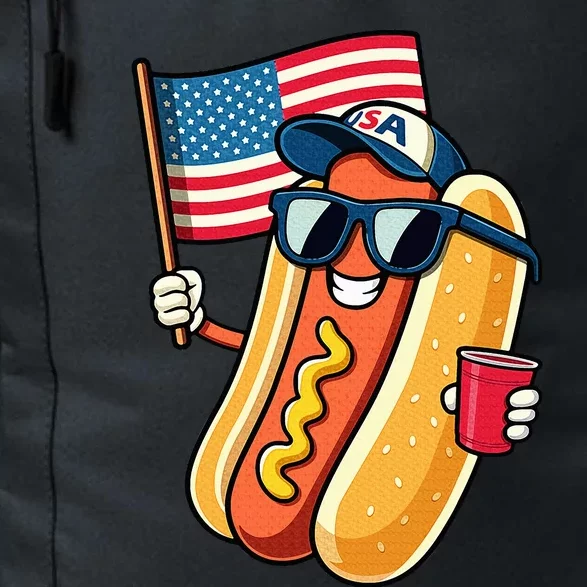 4th Of July Hotdog Funny Fourth Of July Patriotic Daily Commute Backpack