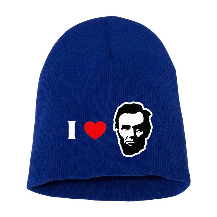 4th Of July Abraham Lincoln Short Acrylic Beanie