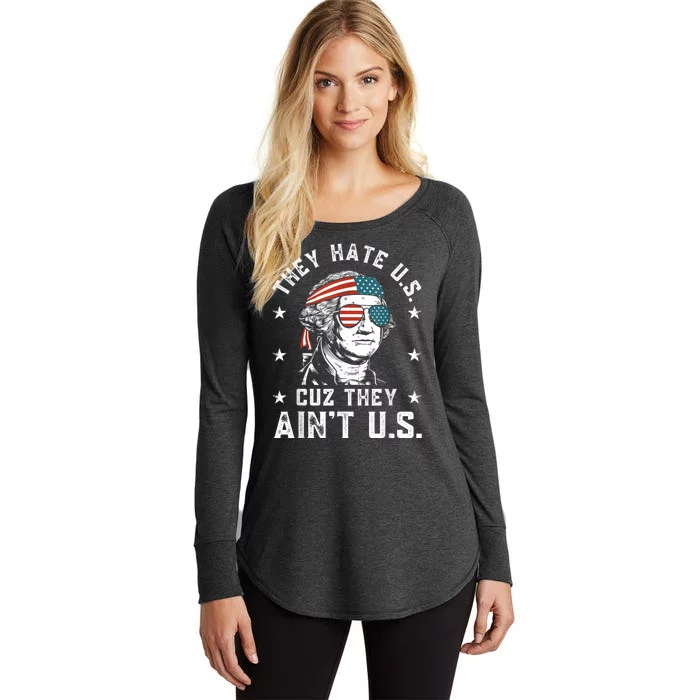 4th Of July Bald Eagle Mullet Murica Usa Usa Merica Women's Perfect Tri Tunic Long Sleeve Shirt