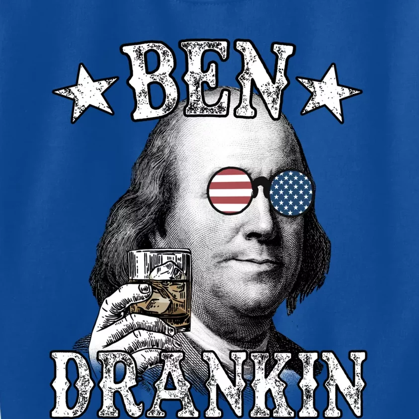 4th Of July Ben Drankin Benjamin Franklin Cute Gift Kids Sweatshirt