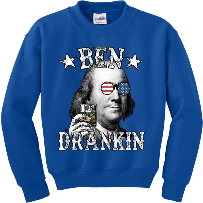 4th Of July Ben Drankin Benjamin Franklin Cute Gift Kids Sweatshirt