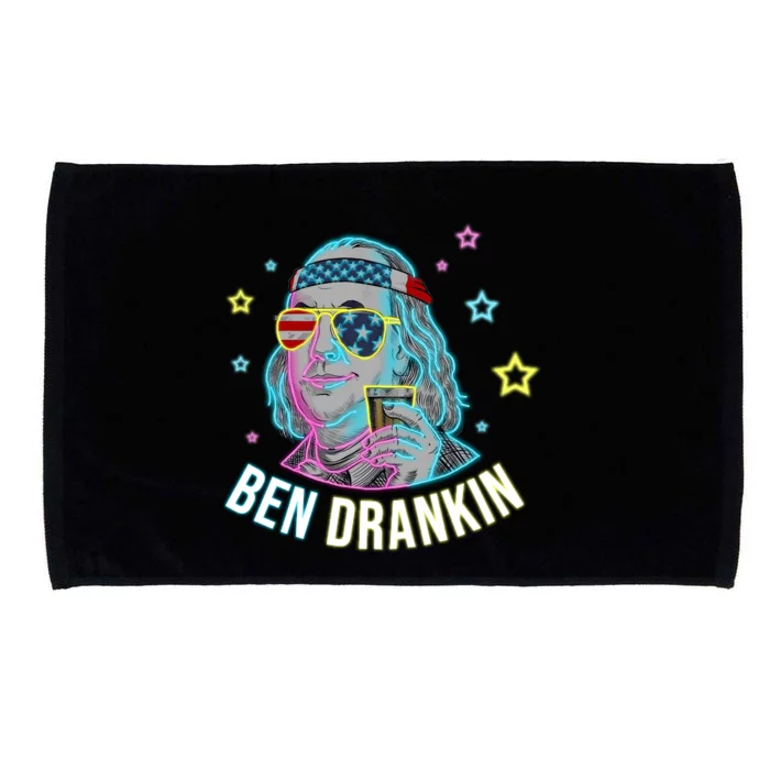 4th Of July Ben Drankin Ing Beer Benjamin Franklin Gift Microfiber Hand Towel