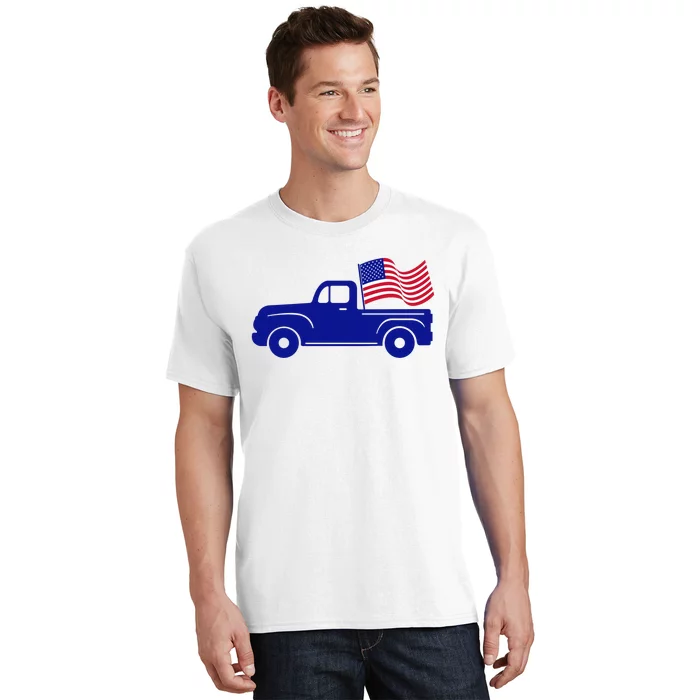 4th Of July America Truck Flag T-Shirt