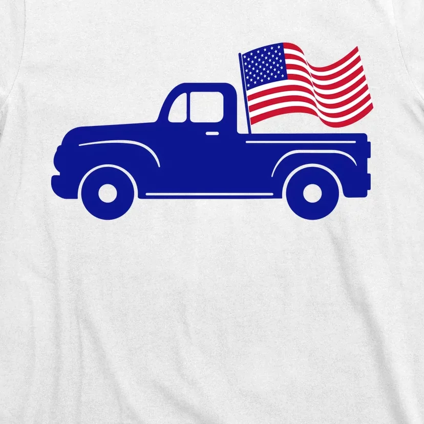 4th Of July America Truck Flag T-Shirt