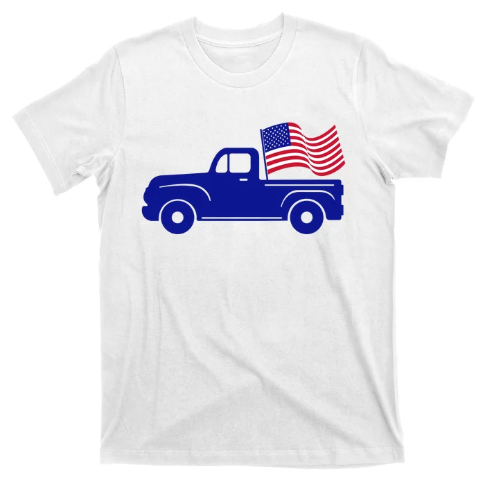 4th Of July America Truck Flag T-Shirt