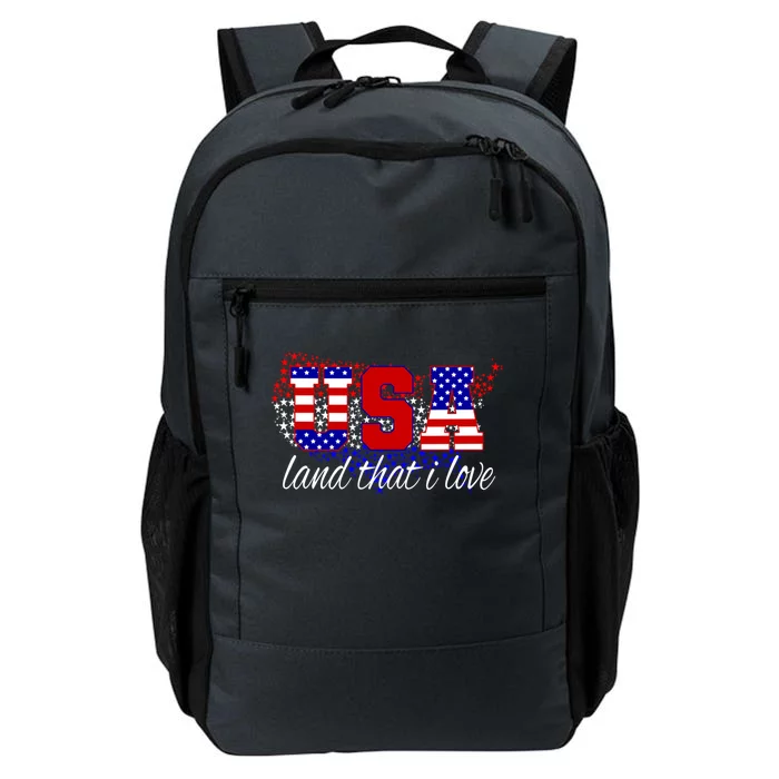 4th Of July Fun American Flag Usa Land That I Love Gift Meaningful Gift Daily Commute Backpack