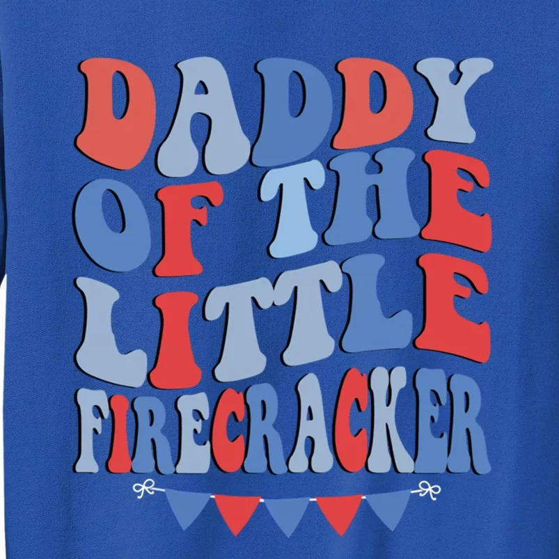 4th Of July Birthday Dad Daddy Of The Little Firecracker T Gift Sweatshirt