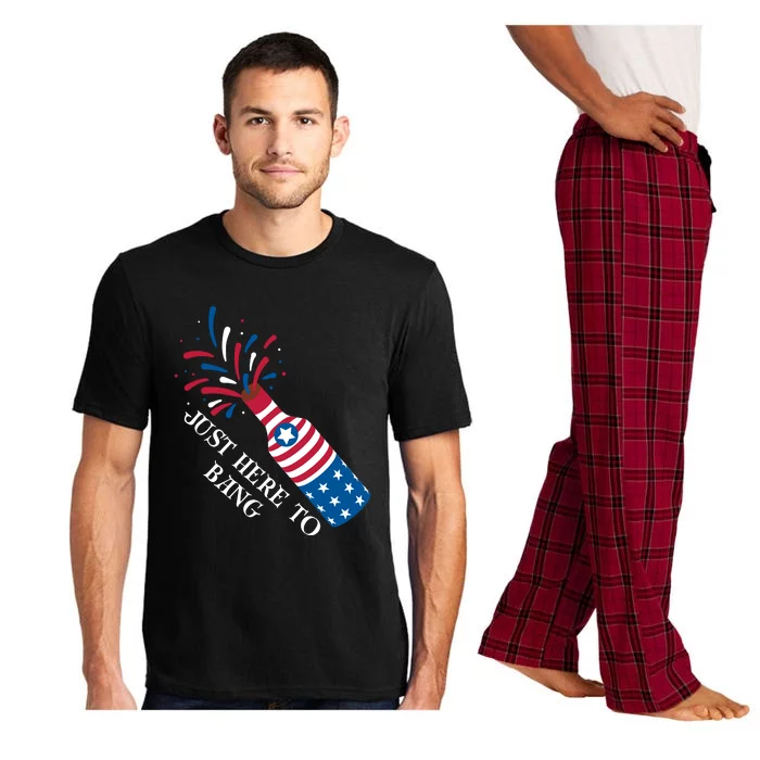 4th Of July Just Here To Bang Pajama Set