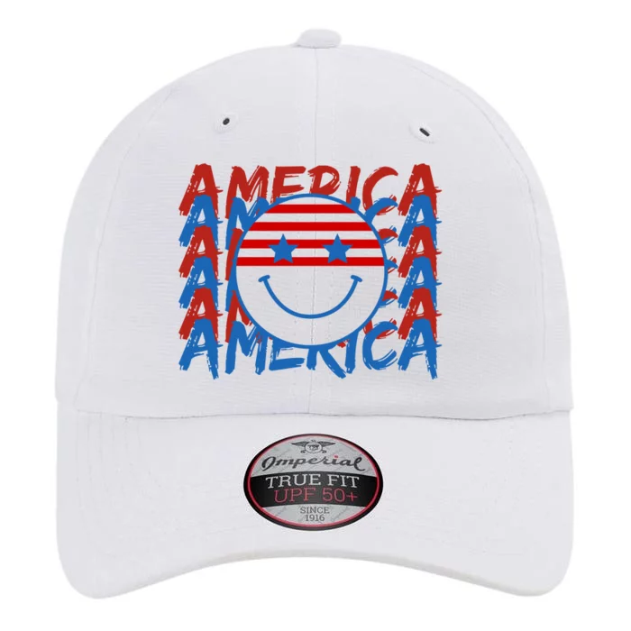 4th Of July Festive Holiday Smiley Face The Original Performance Cap