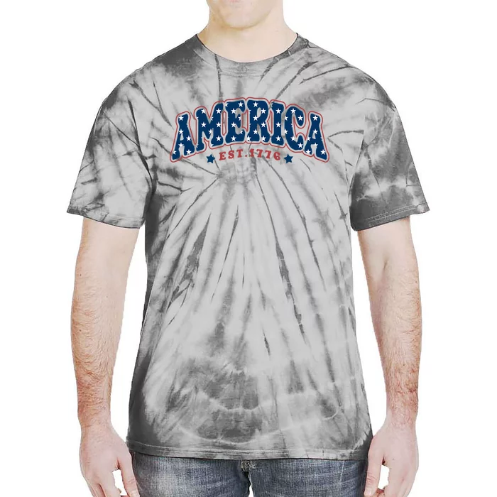 4th Of July America Est 1776 4th July Tie-Dye T-Shirt