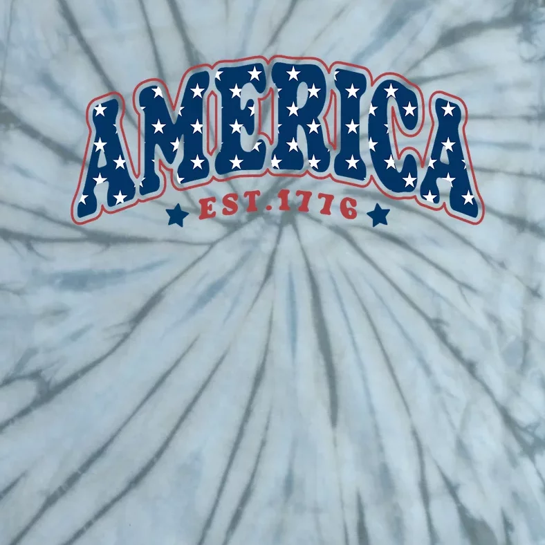 4th Of July America Est 1776 4th July Tie-Dye T-Shirt