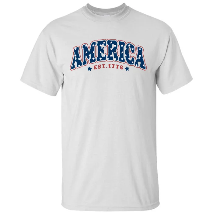 4th Of July America Est 1776 4th July Tall T-Shirt