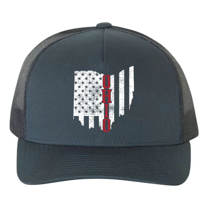 4th Of July Ohio Usa Us Flag States Vintage Yupoong Adult 5-Panel Trucker Hat