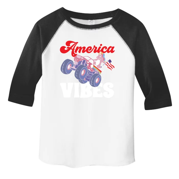 4th Of July America Vibes Gift Toddler Fine Jersey T-Shirt