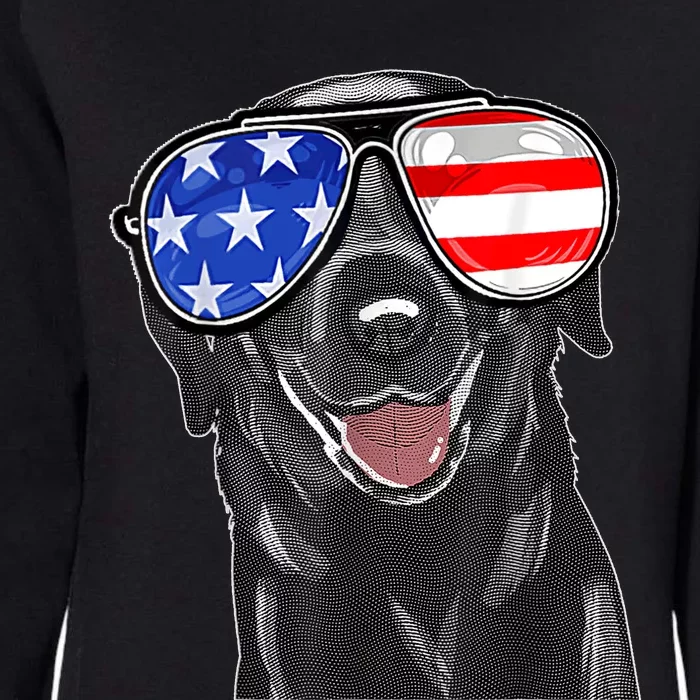 4th Of July Funny Black Lab Dog American Womens California Wash Sweatshirt