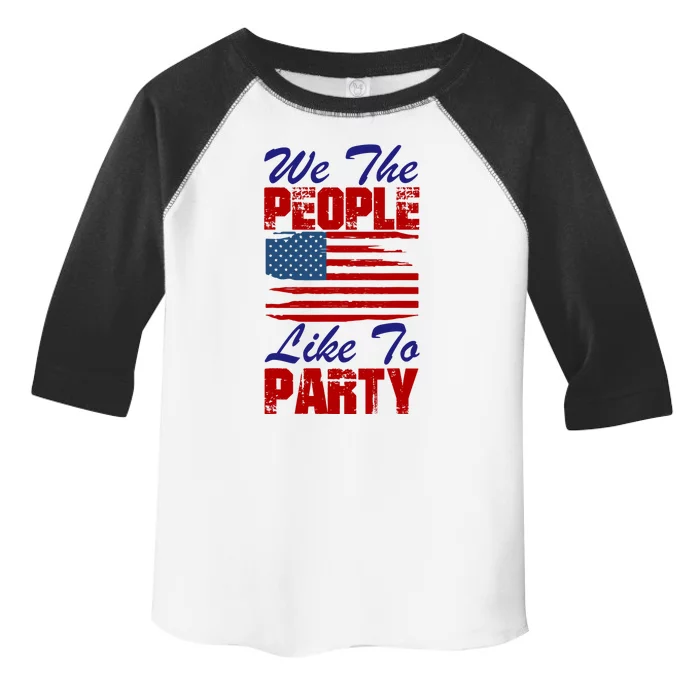 4th of July for Patriotic American Toddler Fine Jersey T-Shirt