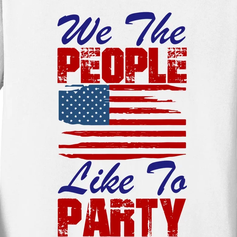 4th of July for Patriotic American Kids Long Sleeve Shirt