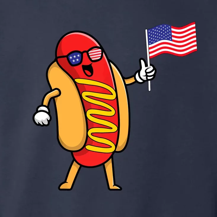 4th Of July Hot Dog Hotdog American Flag Party USA Food Men Women Toddler Hoodie