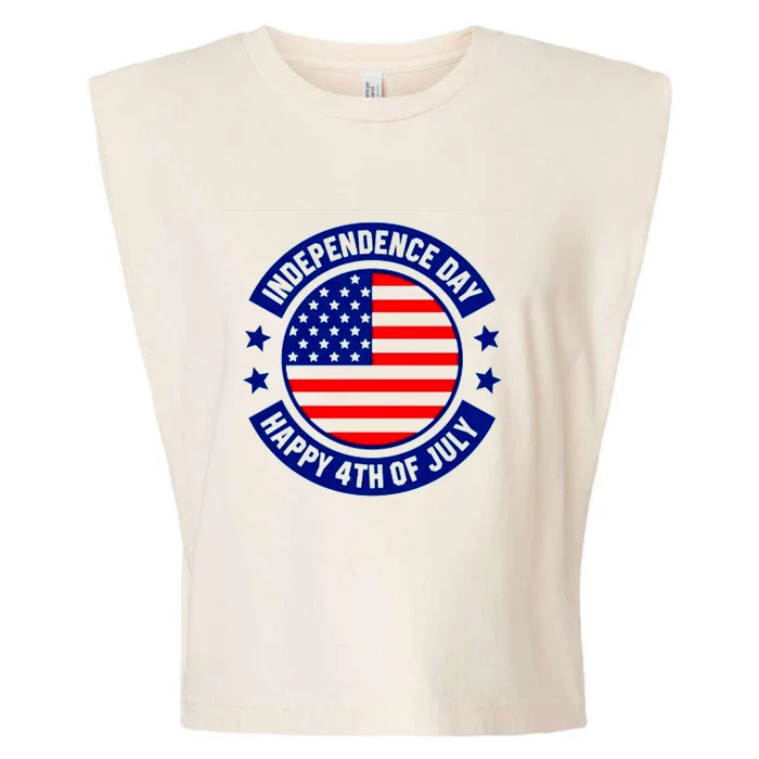 4th Of July Design Garment-Dyed Women's Muscle Tee