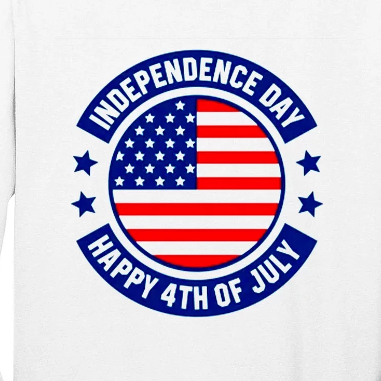 4th Of July Design Tall Long Sleeve T-Shirt