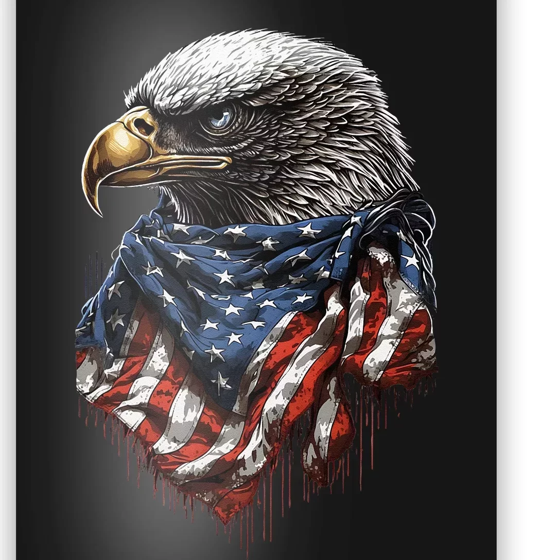 4th Of July Bald Eagle American US Flag Country 4th Of July Poster