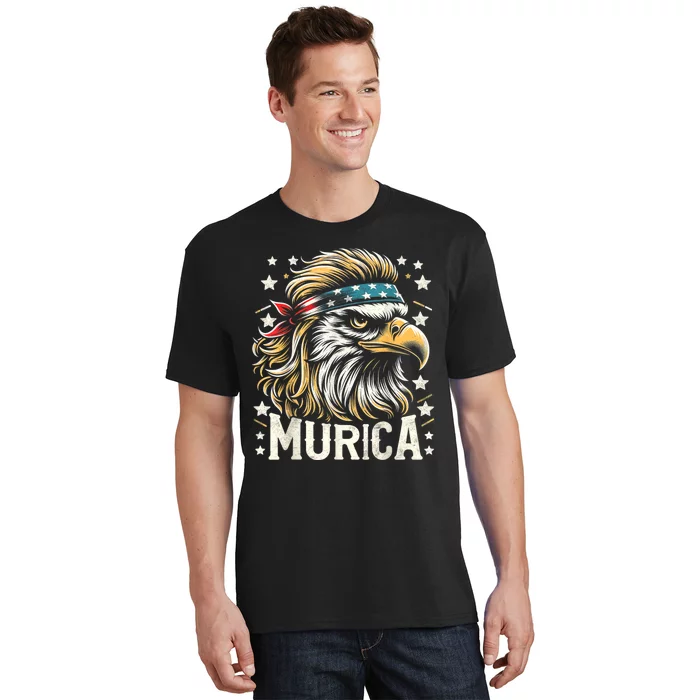 4th Of July Bald Eagle Mullet Murica Usa Usa Merica T-Shirt