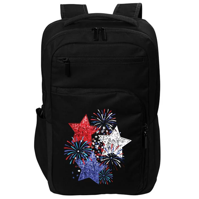 4th Of July Fireworks Stars Funny Cute 4th Of July Impact Tech Backpack