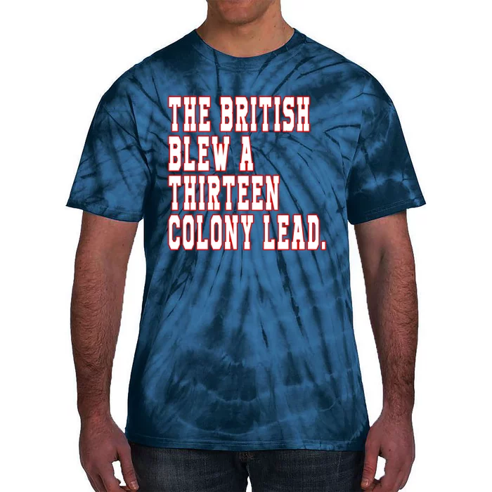 4th Of July Patriotic Betsy Ross Battle Flag 13 Colonies Tie-Dye T-Shirt