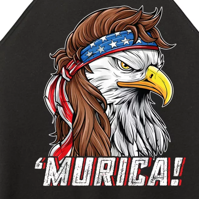 4th Of July Bald Eagle Mullet Murica Usa Usa Merica Women’s Perfect Tri Rocker Tank