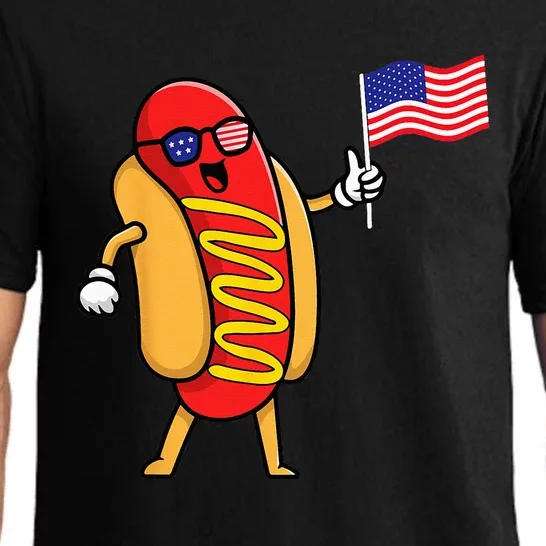 4th Of July Hot Dog Hotdog 4th Of July Shirts Men Women Pajama Set