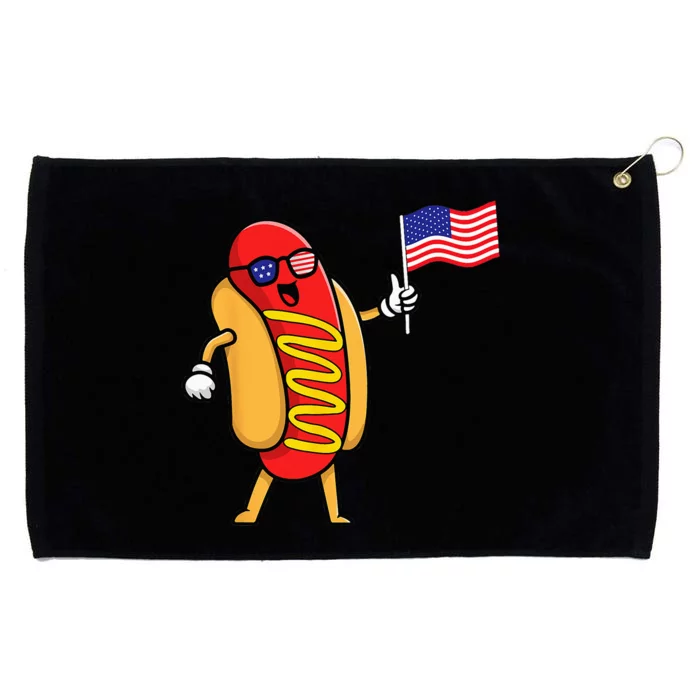 4th Of July Hot Dog Hotdog 4th Of July Shirts Men Women Grommeted Golf Towel