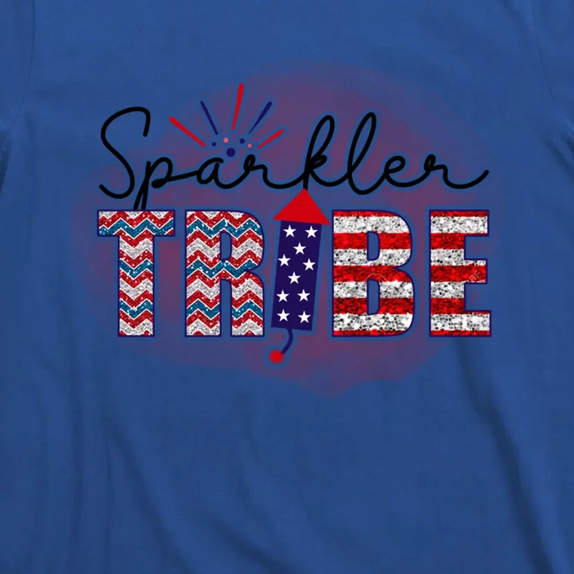 4th Of July Clothes And Accessories Sparkler Tribe Gift T-Shirt