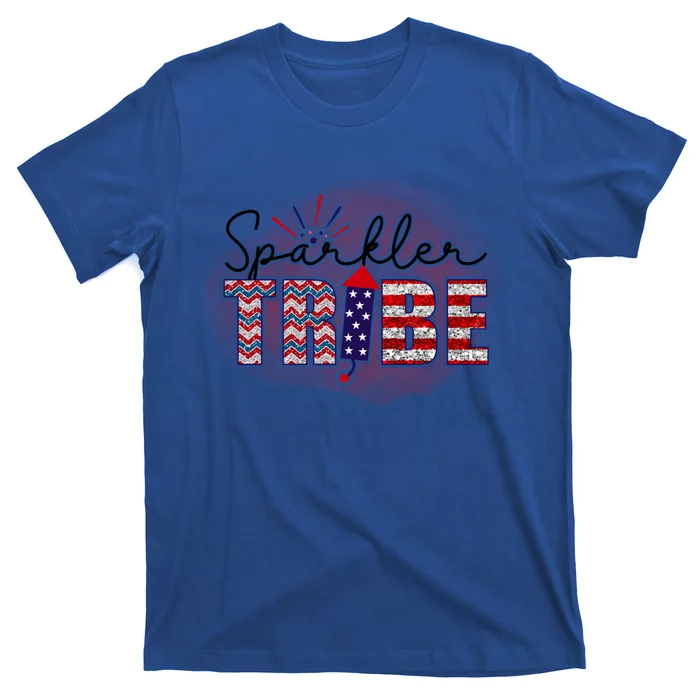 4th Of July Clothes And Accessories Sparkler Tribe Gift T-Shirt