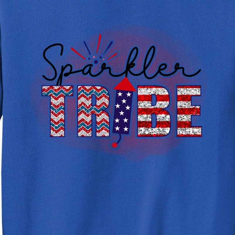 4th Of July Clothes And Accessories Sparkler Tribe Gift Tall Sweatshirt