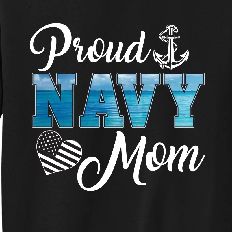 4th Of July Proud Na Vy Mom Sailor Mom Sweatshirt