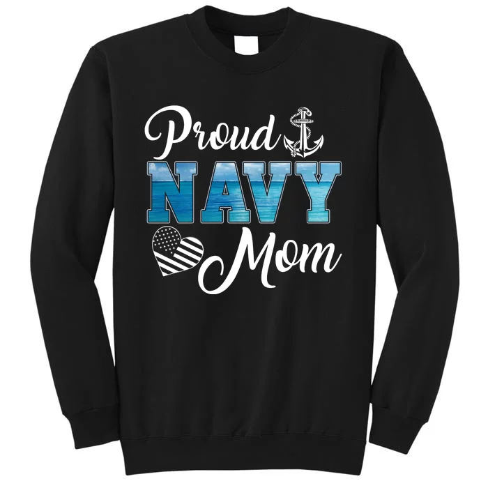 4th Of July Proud Na Vy Mom Sailor Mom Sweatshirt