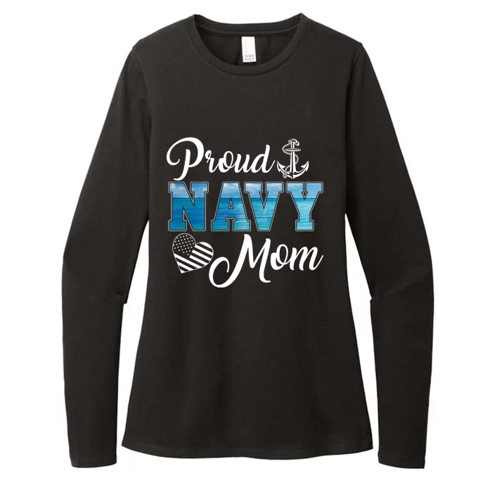 4th Of July Proud Na Vy Mom Sailor Mom Womens CVC Long Sleeve Shirt