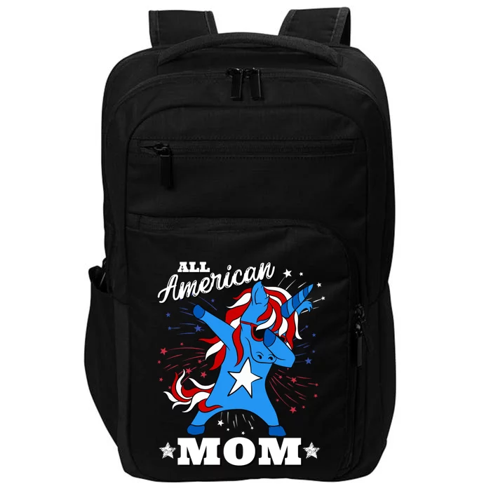 4th Of July Family Matching Outfit Unicorn Allamerican Mom Funny Gift Impact Tech Backpack